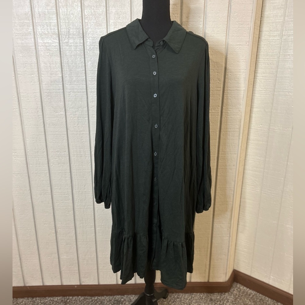 Boden Tiered Jersey Shirt Mini Dress, size 16/18R.